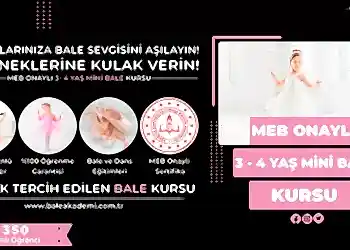 3-4 Yaş Mini Bale Seviye Kursu Fiyatları – Erken Kayıtta %50 İndirim
